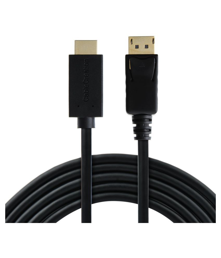 4K x 2K DP to HDMI DisplayPort to HDMI Adapter 3D Audio//Video Converter Black