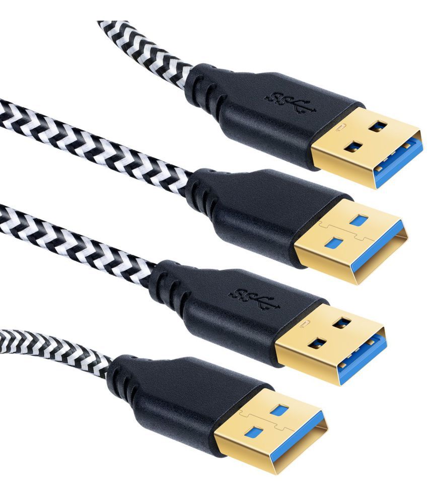 2 male end usb cable