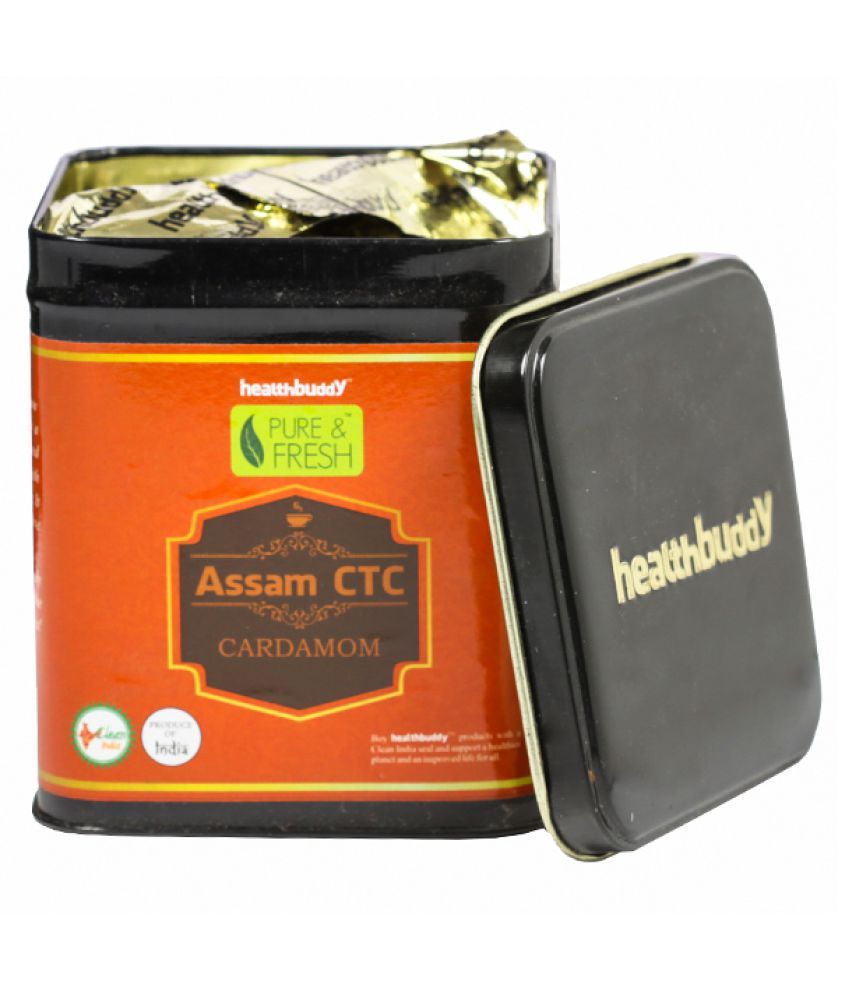 HealthBuddy Assam CTC Cardamon & Yoga Special Green Tea Green Tea Loose