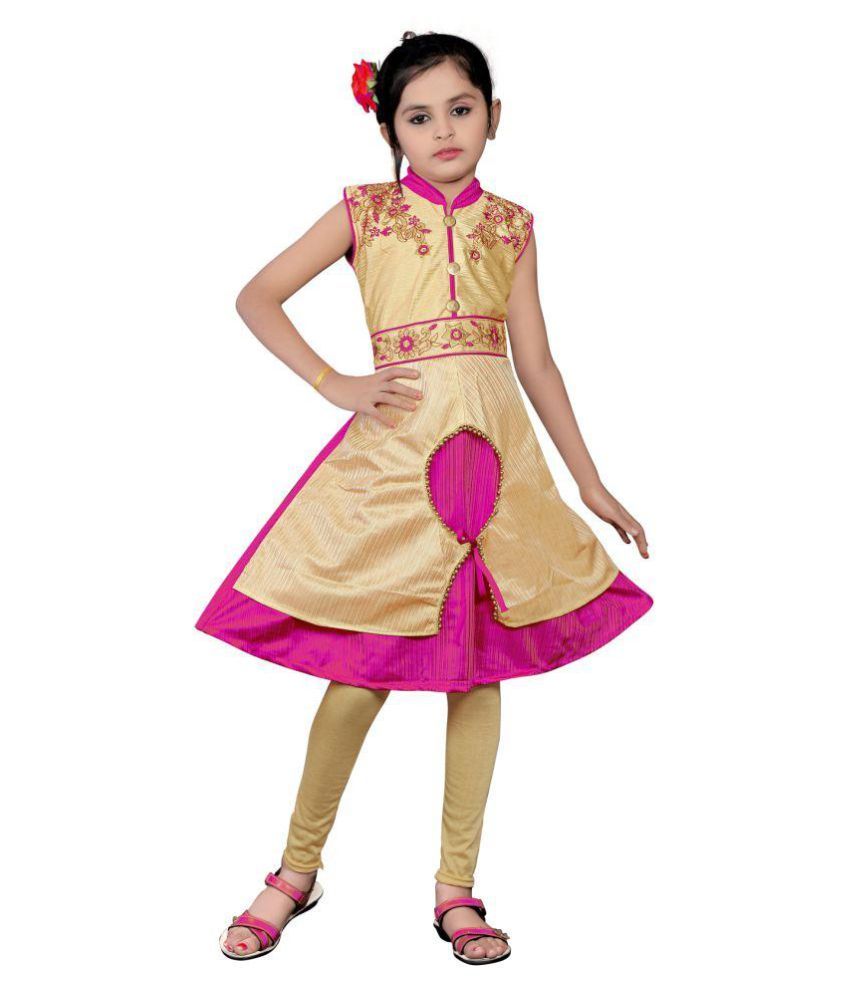 pink color frock for baby girl