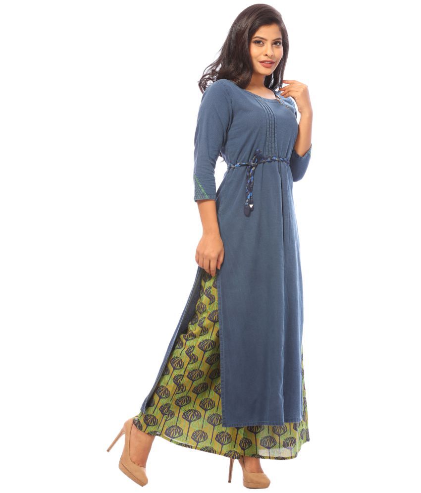 PAYAL Denim Kurti With Palazzo 
