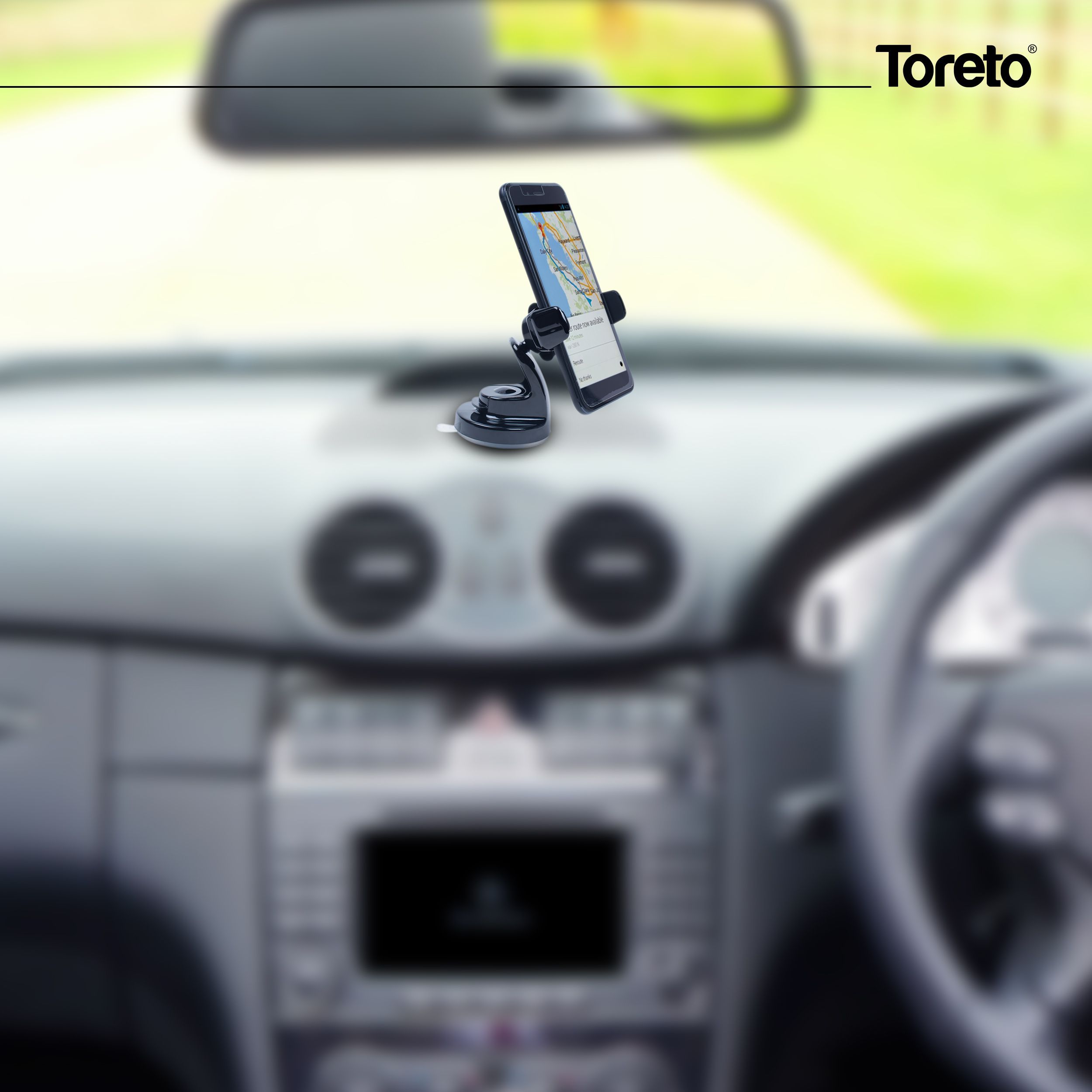 Car Mobile Holder Double Clamp for Dashboard & Windshield Black Buy