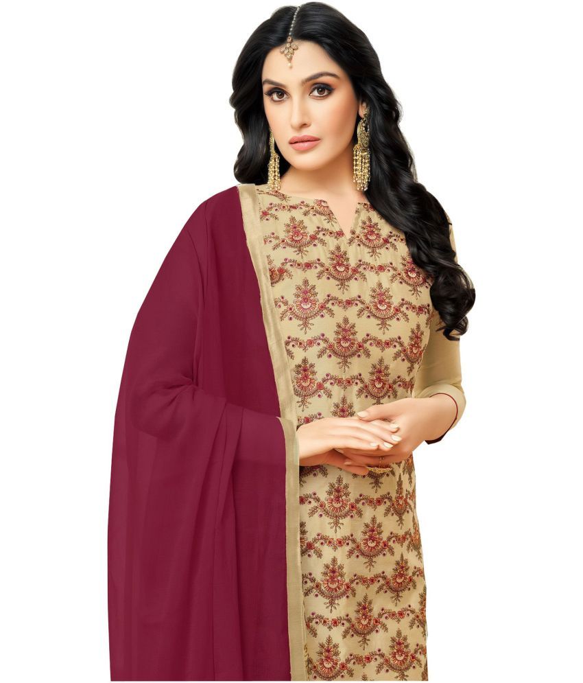 chanderi gown