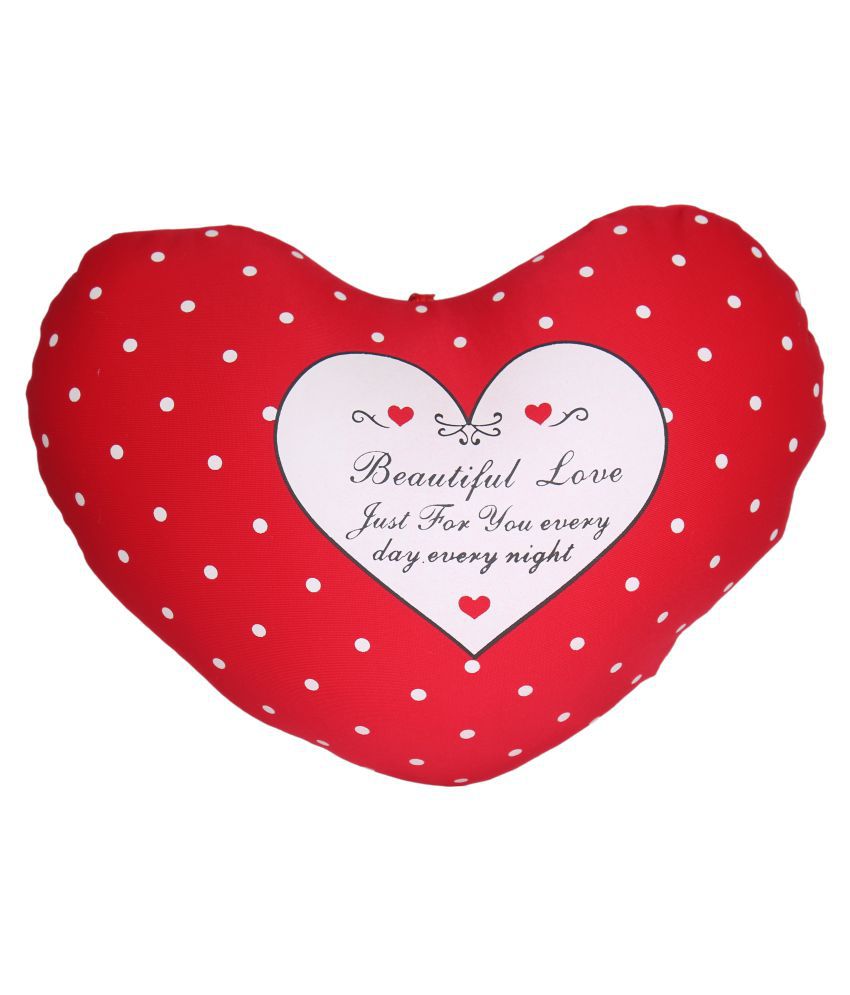     			Tickles Red Beautiful Soft White Dotted Heart Valentine Gift cm