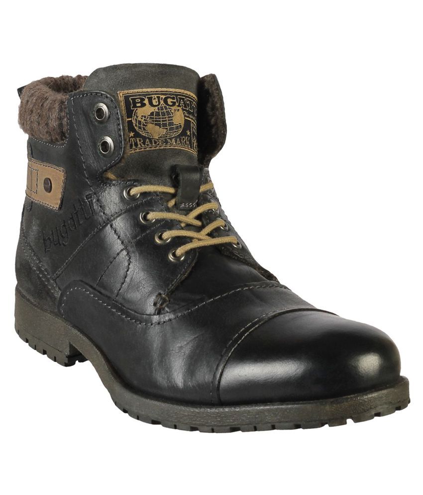 Bugatti Black Casual Boot - Buy Bugatti 