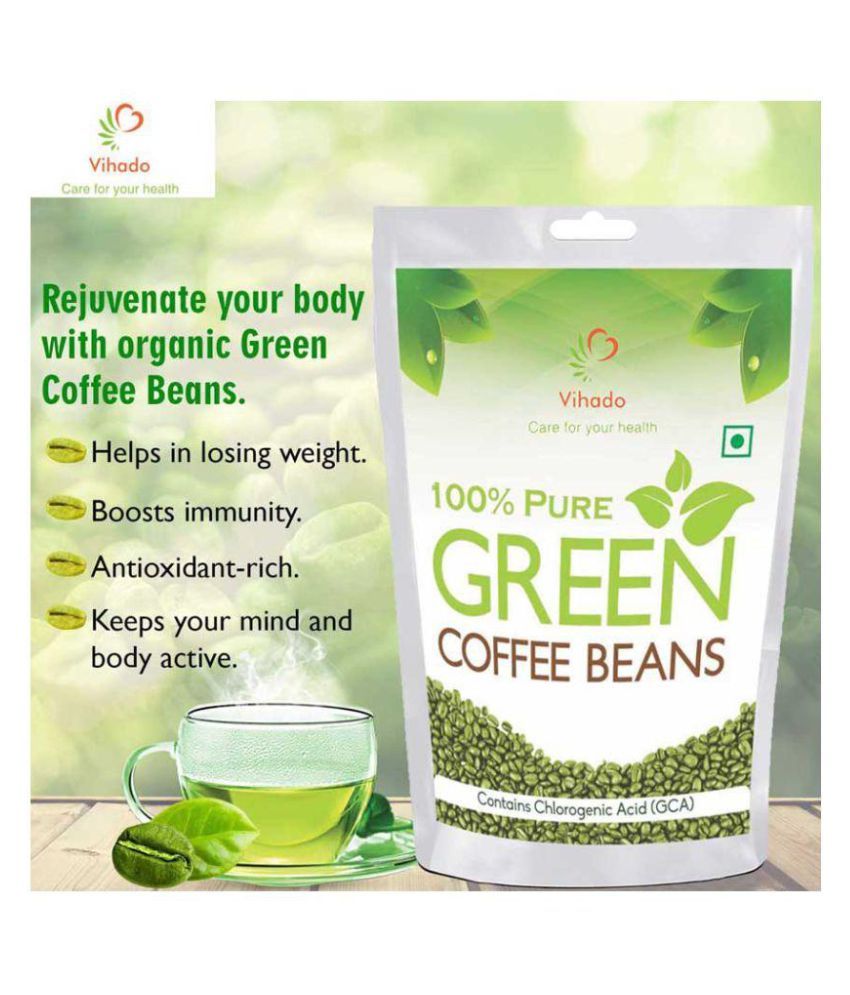 Vihado Green Coffee Beans Decaffeinated & Unroasted 250 gm Unflavoured