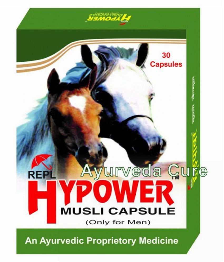     			Ayurveda Cure REPL's HYPOWER Musli Capsule for Men 30 no.s Multivitamins Capsule Pack of 2