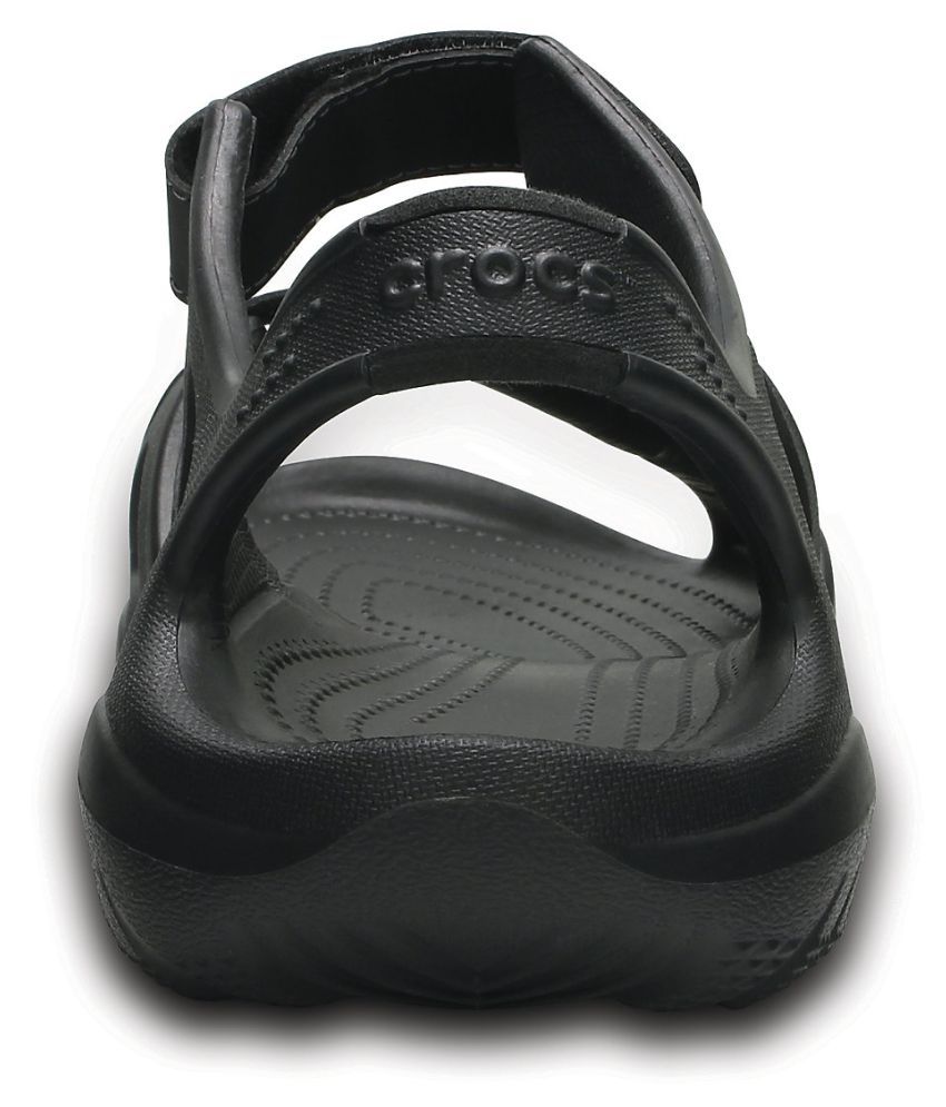 crocs swiftwater black sandals
