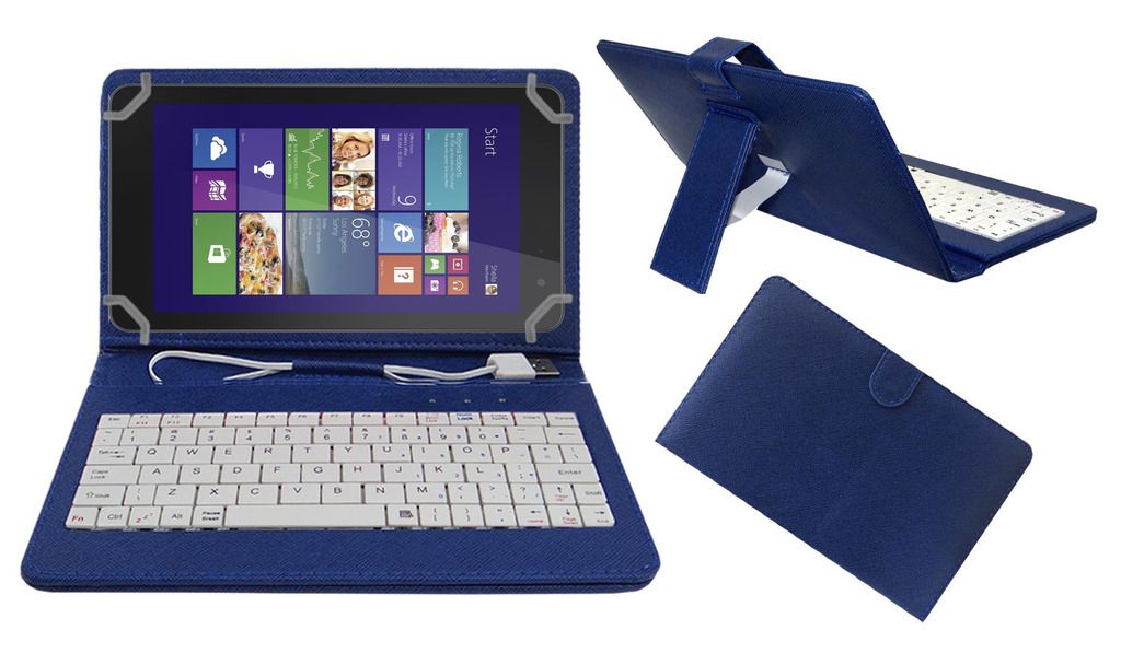 Acm Usb Keyboard Case For Dell Venue 8 Pro Tablet Cover Stand Blue Keyboards Online At Low Prices Snapdeal India