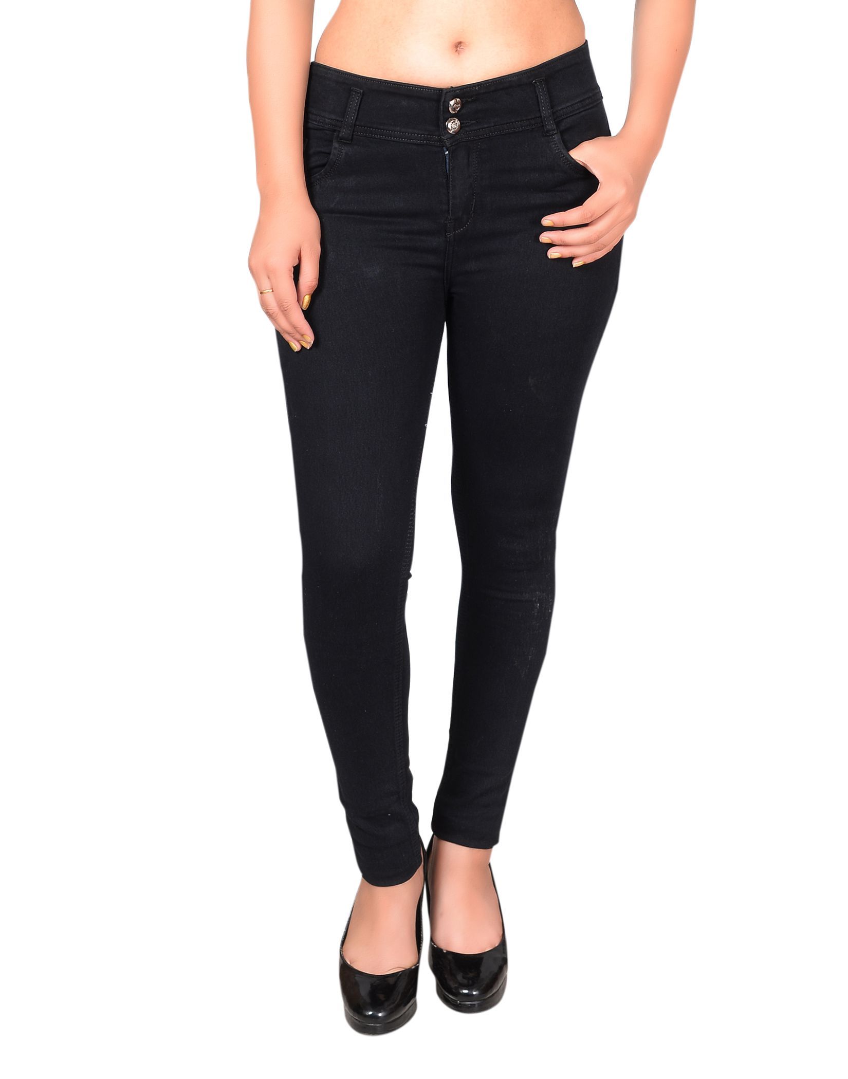 3 button jeans girl