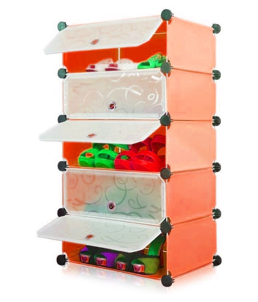 Atorakushon 5 Layers Drawer Type Plastic Portable Wardrobe And
