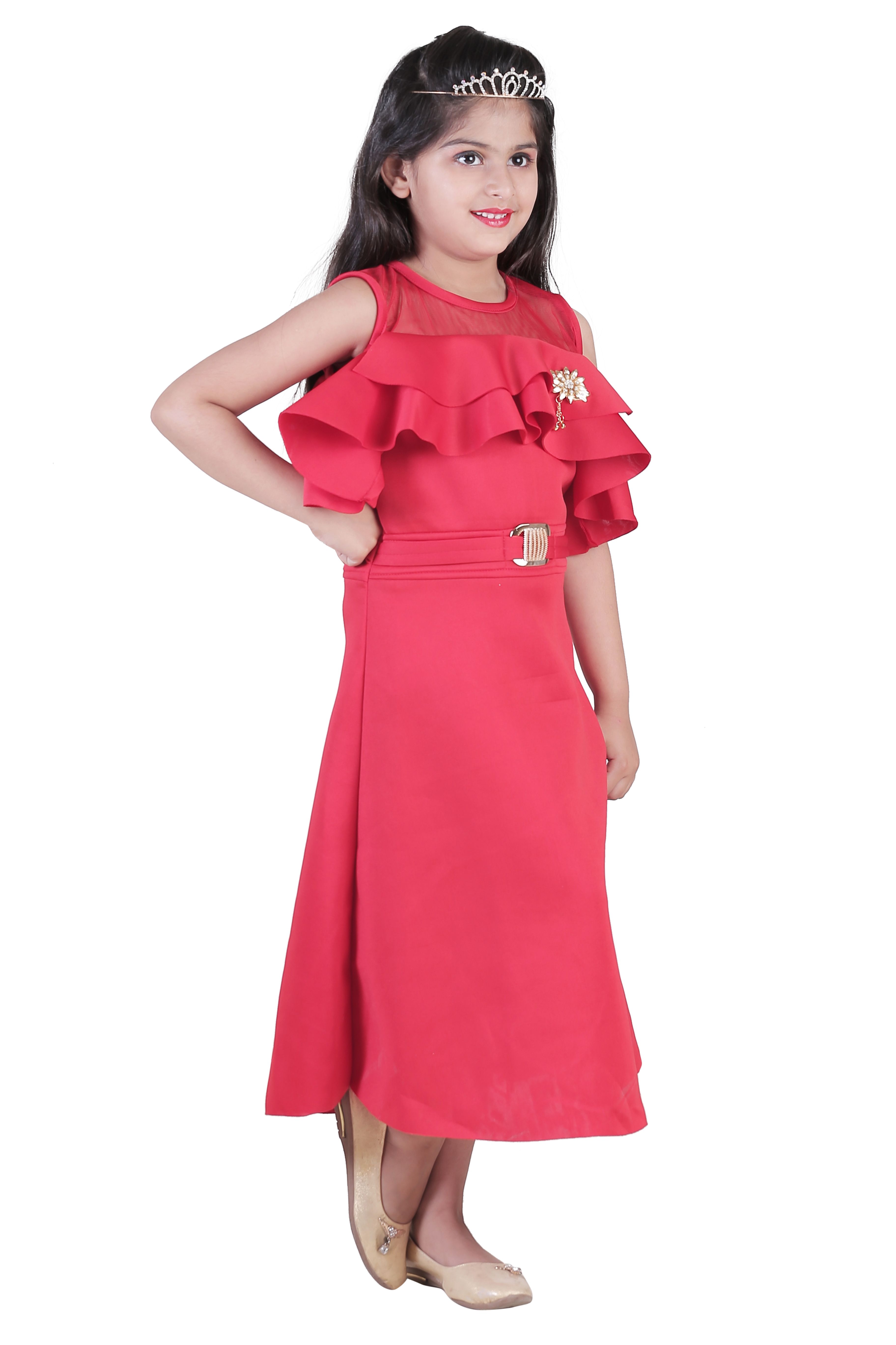 Qeboo Sleeveless Red Color Dress For Your Daughter - Buy Qeboo ...