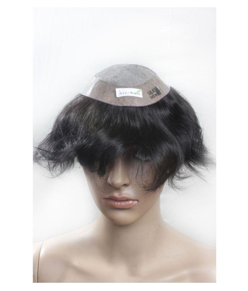 USA Silk Base Human Hair Patch/Wig With Anti Fungus Hair Bonding Glue: Buy  Online at Low Price in India - Snapdeal