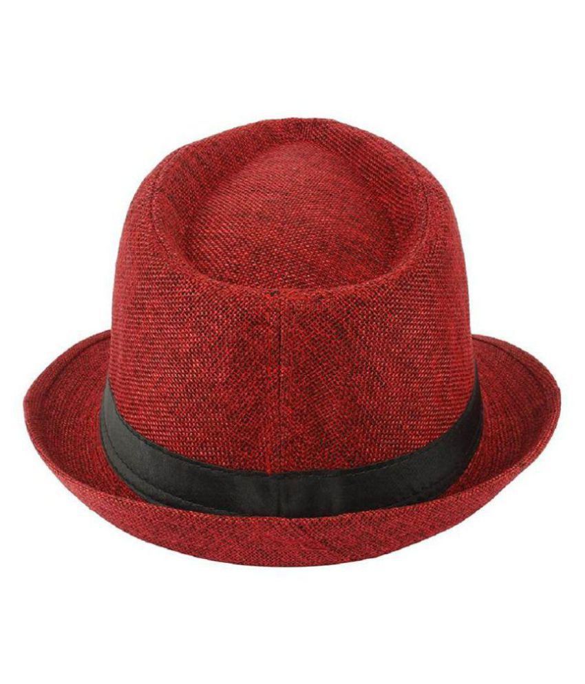 red cotton hat