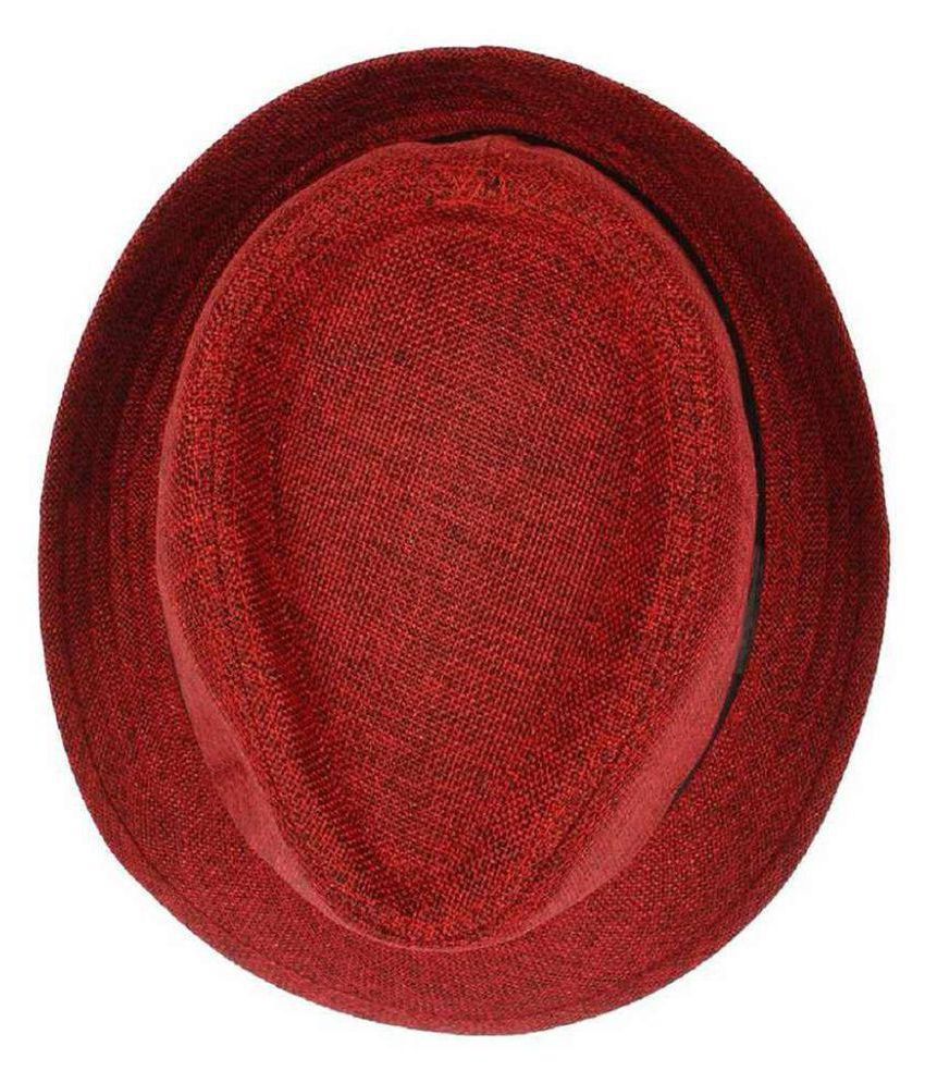 red cotton hat
