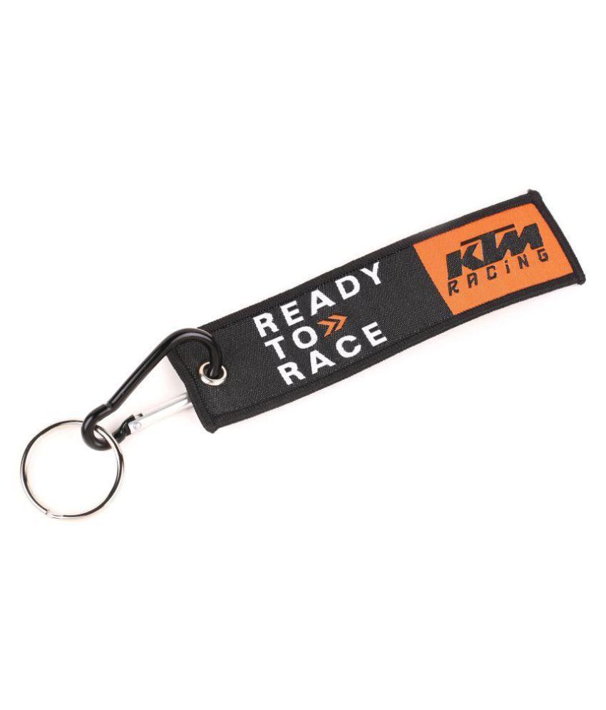 Techpro Fabric Locking Keychain with Doublesided KTM Ready to race