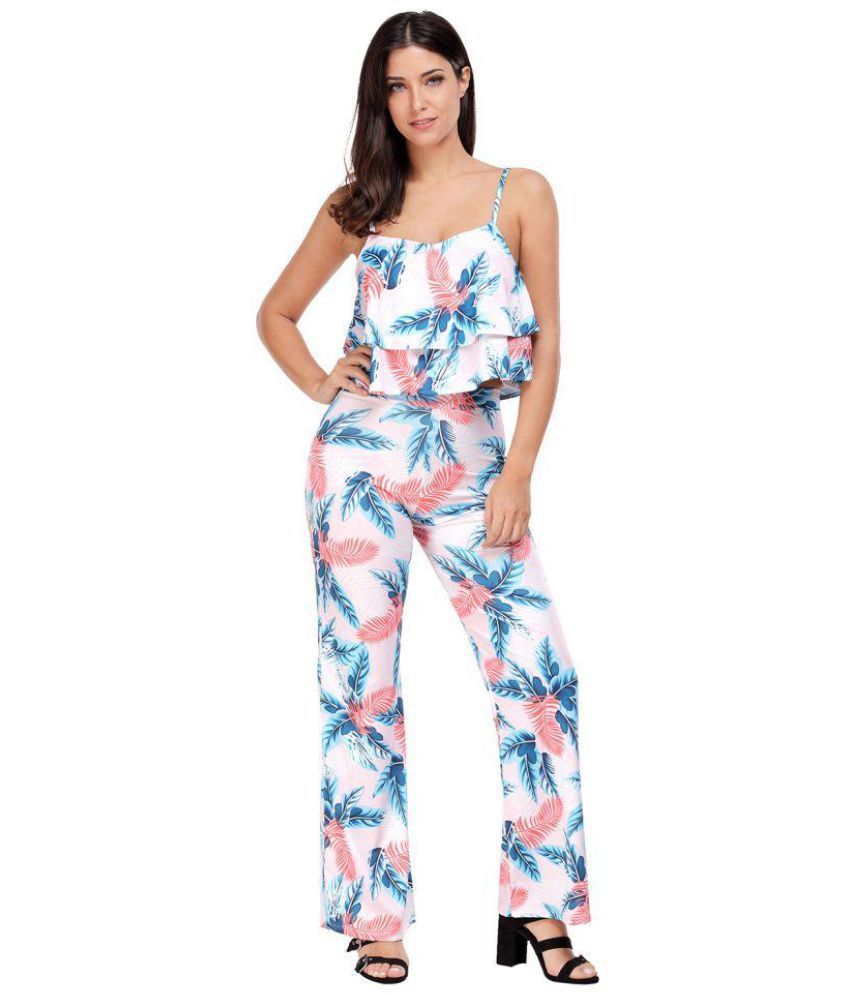 Kardashian Polyester White Jumpsuits - Buy Kardashian Polyester White ...