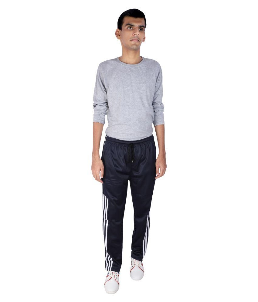 Zokko Navy Polyester Trackpants Buy Zokko Navy Polyester Trackpants 