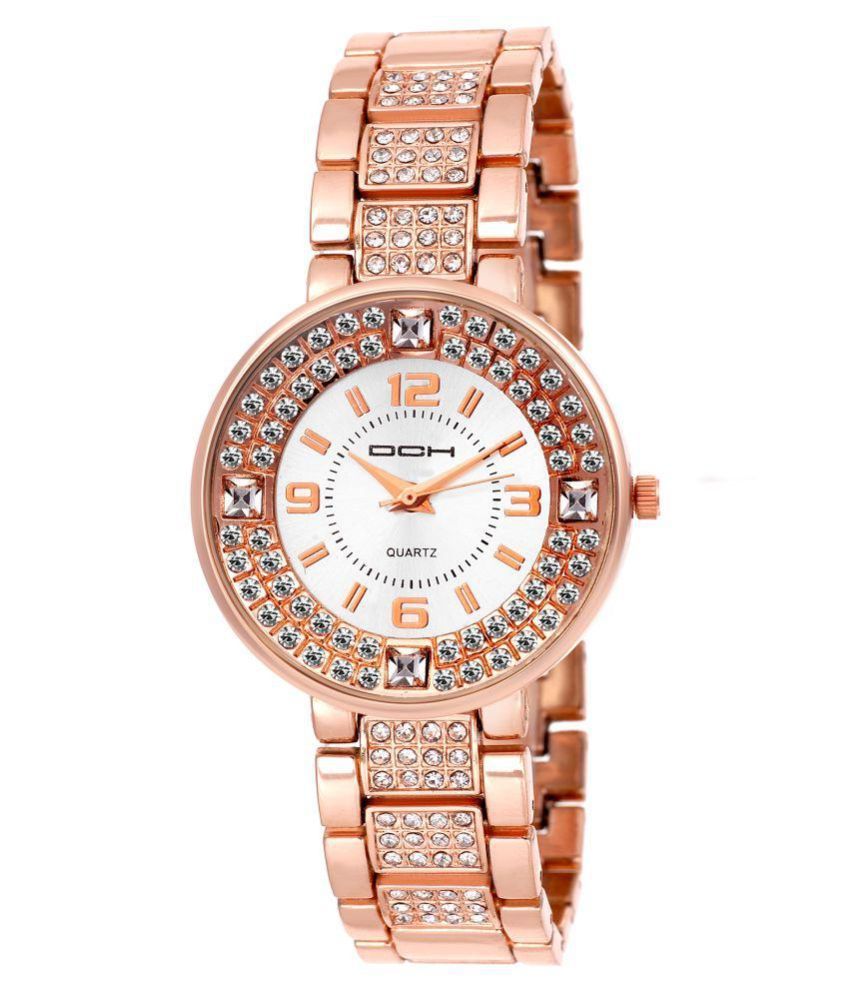 rose gold wrist watch