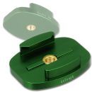 Fotodiox GoTough QR Green Metal Tripod Mount for GoPro HD Hero2, Hero3, Hero3+ and Hero4 Cameras with Quick-Release Buckle Clips