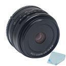 Mcoplus Meike 28mm f/2.8 Prime Fixed Manual Focus Lens for Olympus Panasonic 4/3 System APS-C Mirrorless Camera + Mcoplus Cleaning
