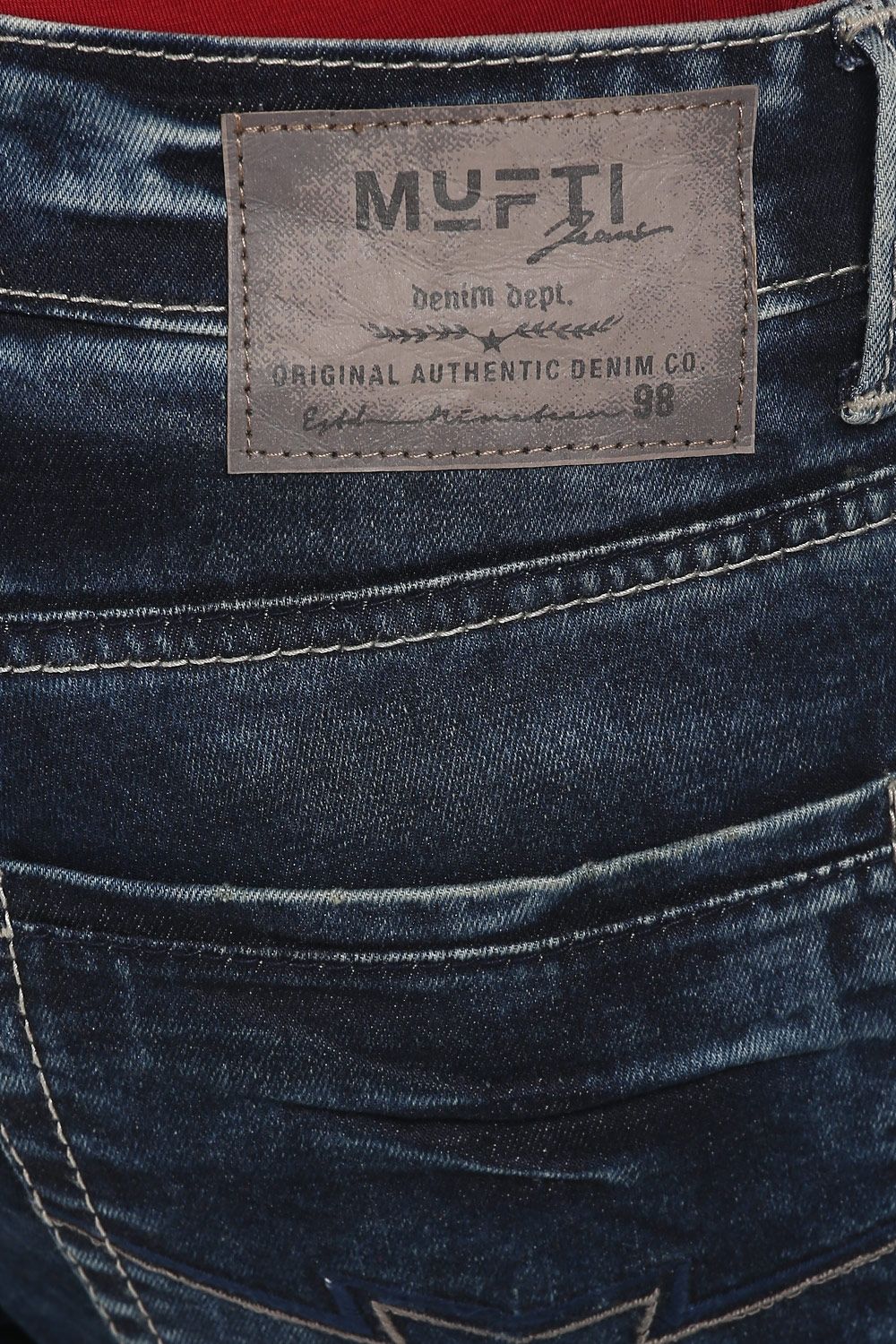 mufti jeans back pocket design