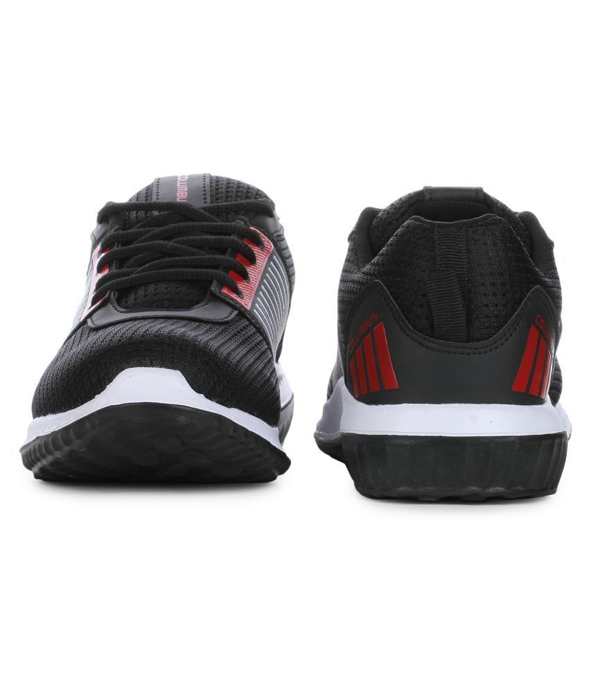 columbus black running shoes