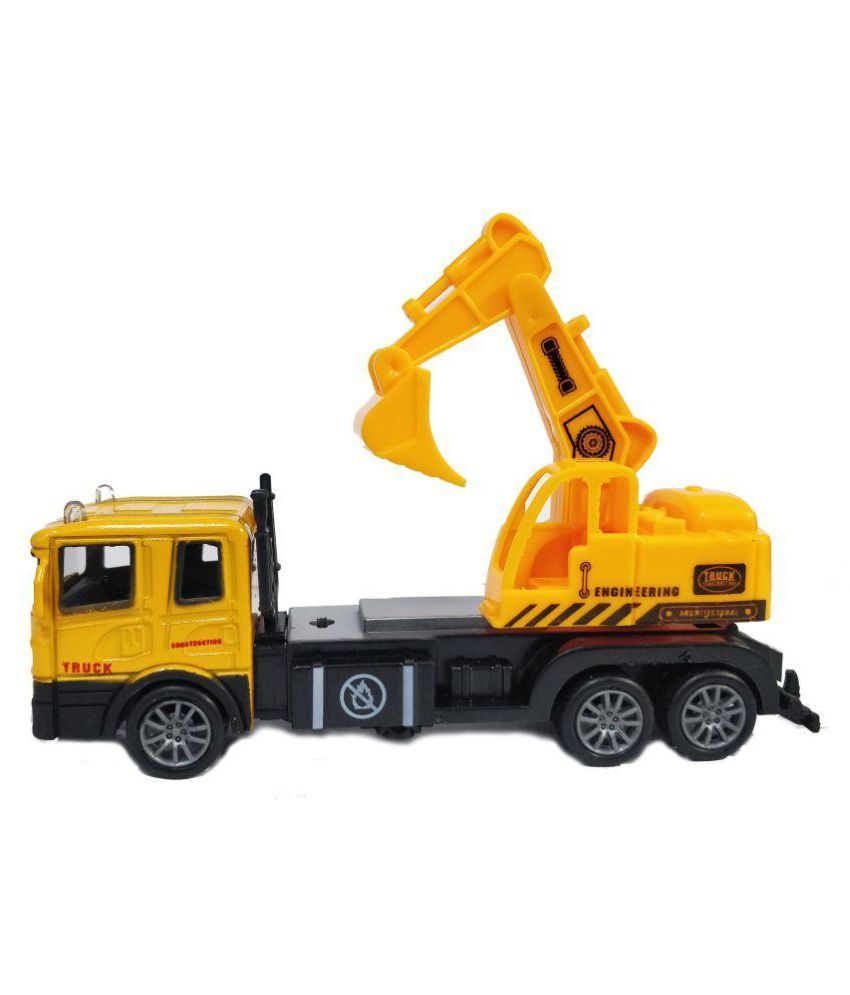 Emob Battery Operated Excavator Construction Die Cast Metal Pull Back