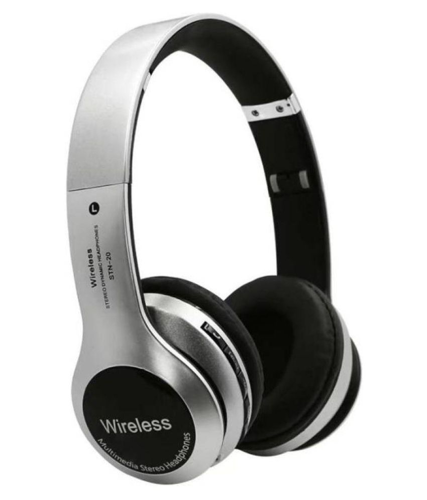 JAIDEN B20 Silver Best for Running and Gym Over Ear Wireless With Mic