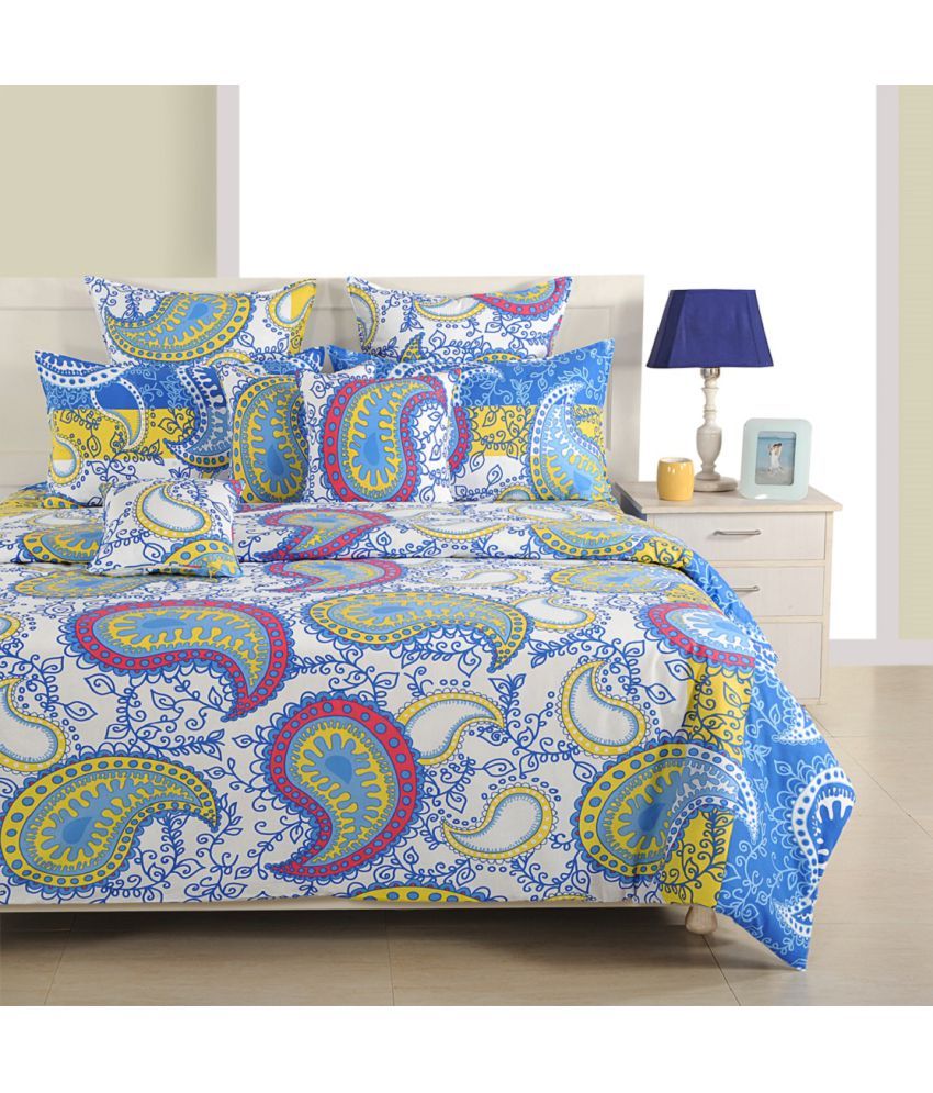 Swayam Single Cotton Multi Paisley Duvet Cover Buy Swayam Single