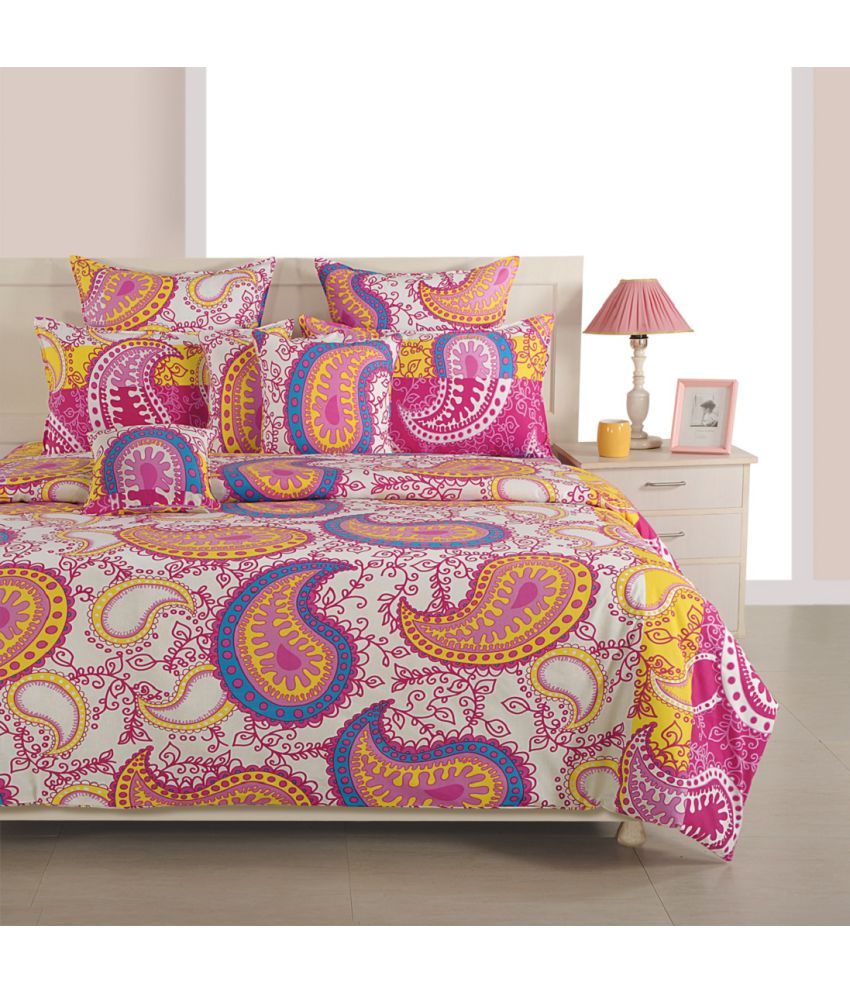 Swayam Single Cotton Multi Paisley Duvet Cover Buy Swayam Single