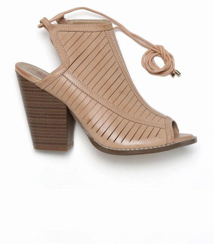 Roadster Beige Block Heels Price in 