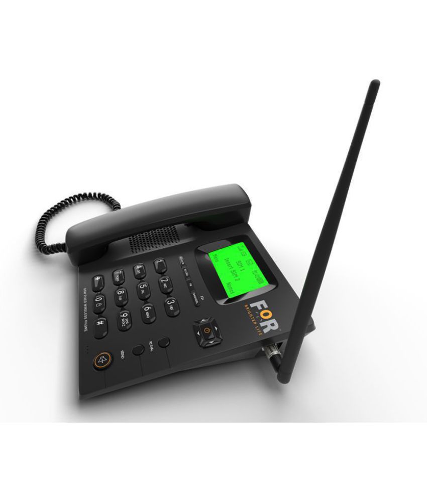 Buy FOR F2+ Dual SIM GSM Wireless Landline Phone Grey Online at Best