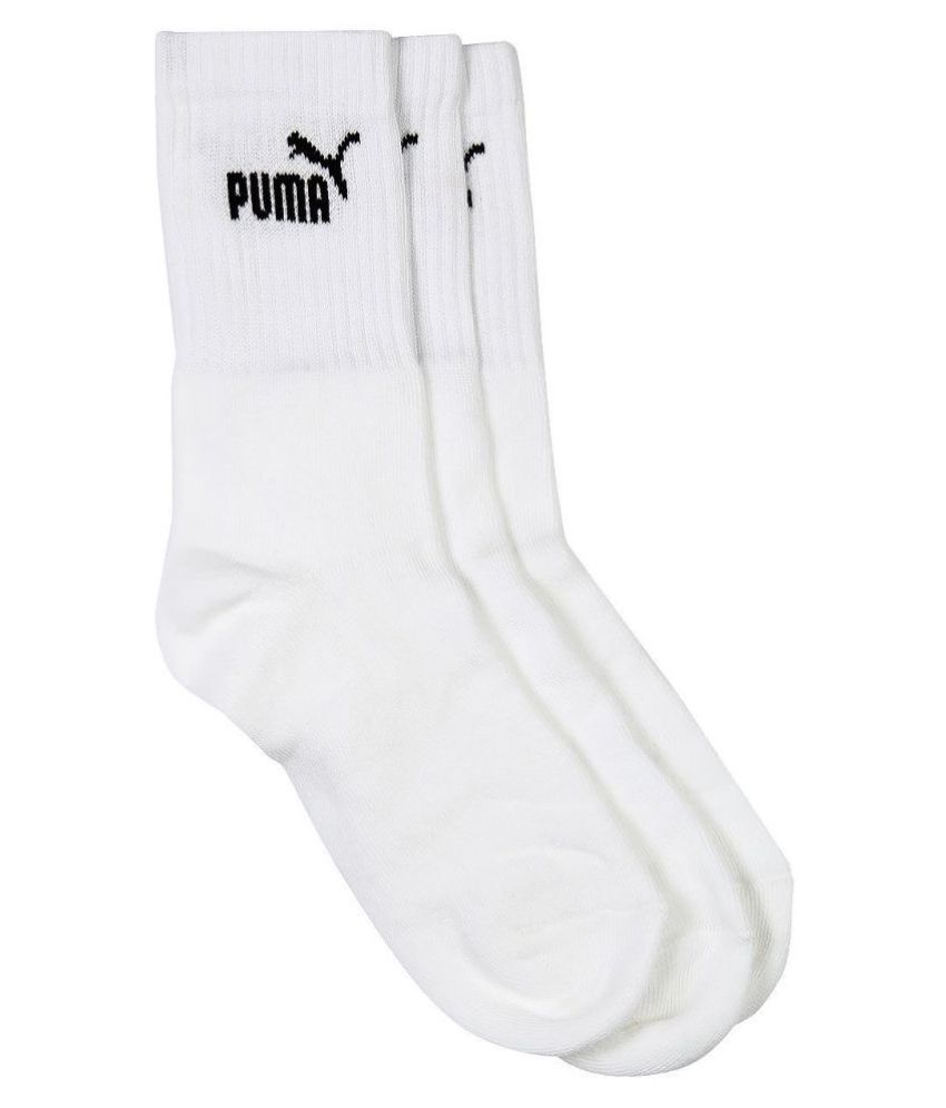 Puma White Casual Mid Length Socks: Buy Online at Low Price in India ...