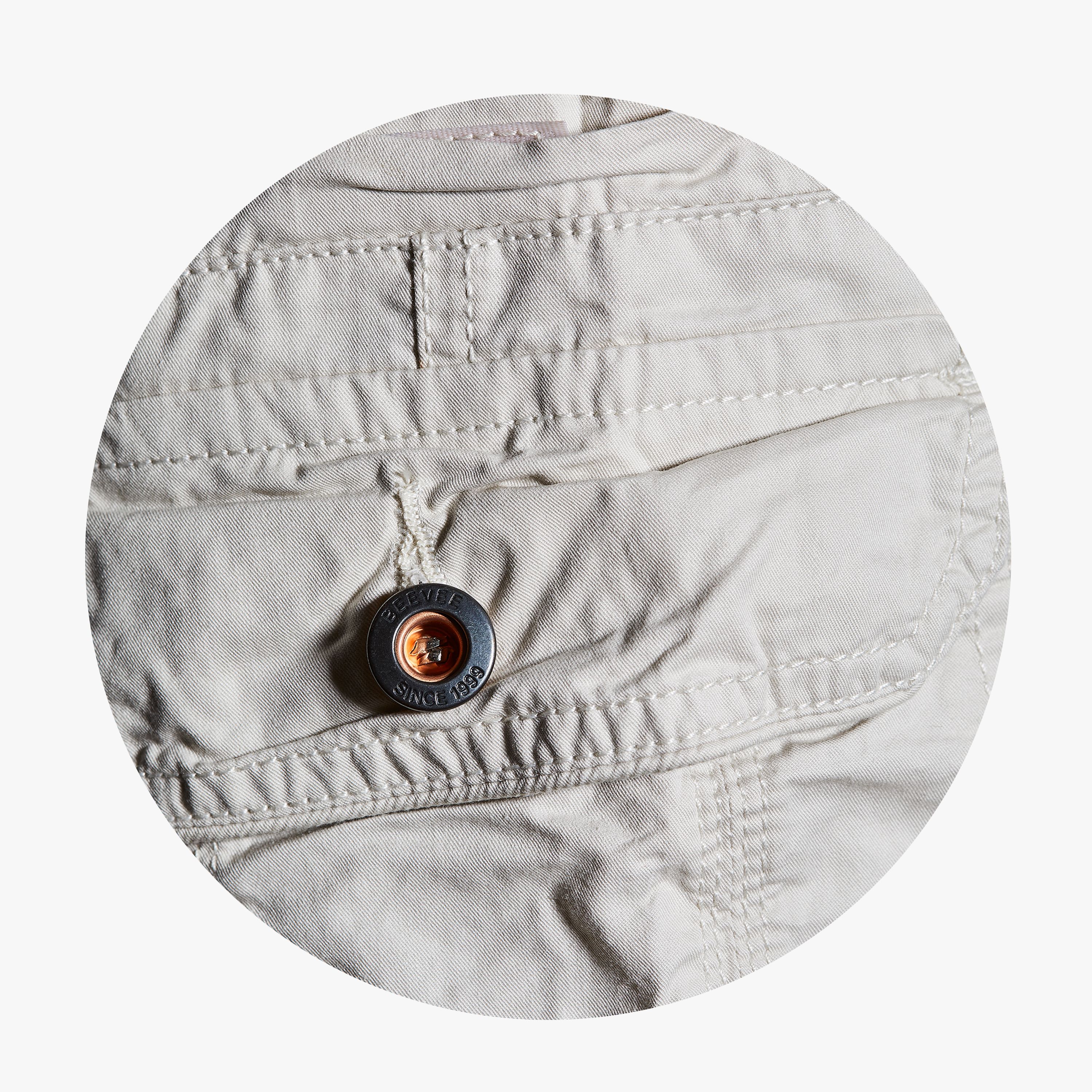 beige cuffed cargos