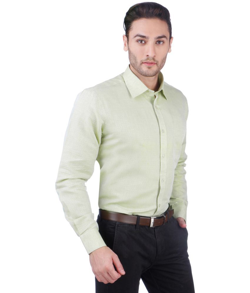 EQUINOX Green Regular Fit Formal Shirt - Buy EQUINOX Green Regular Fit ...