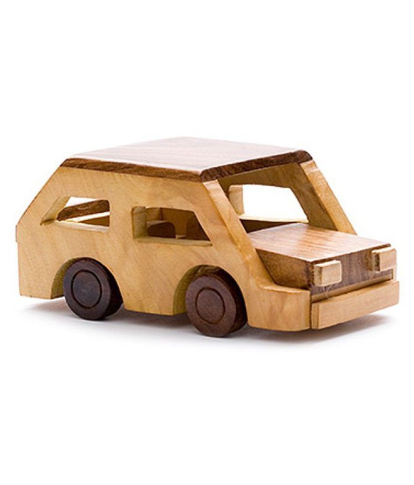     			BuzyKart Beautiful Wooden Classical Vintage Miniature Car Toy Cum Showpiece
