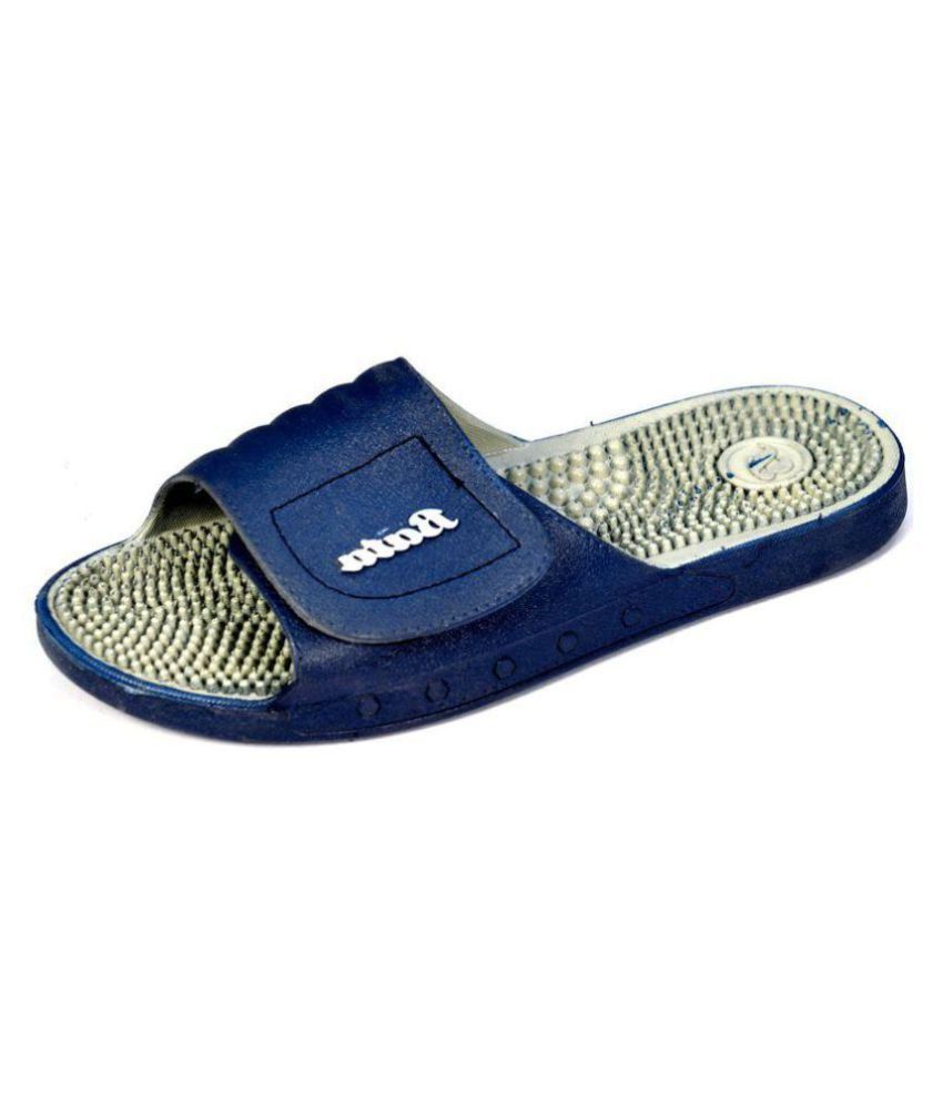  Bata  Velcroo Blue Massage flip  flops  Price in India Buy 