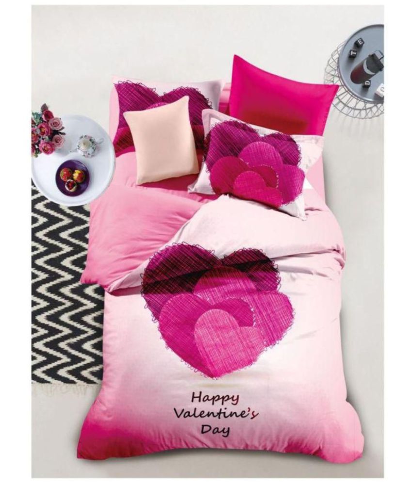     			V P ENTERPRISES Cotton Double Bedsheet with 2 Pillow Covers