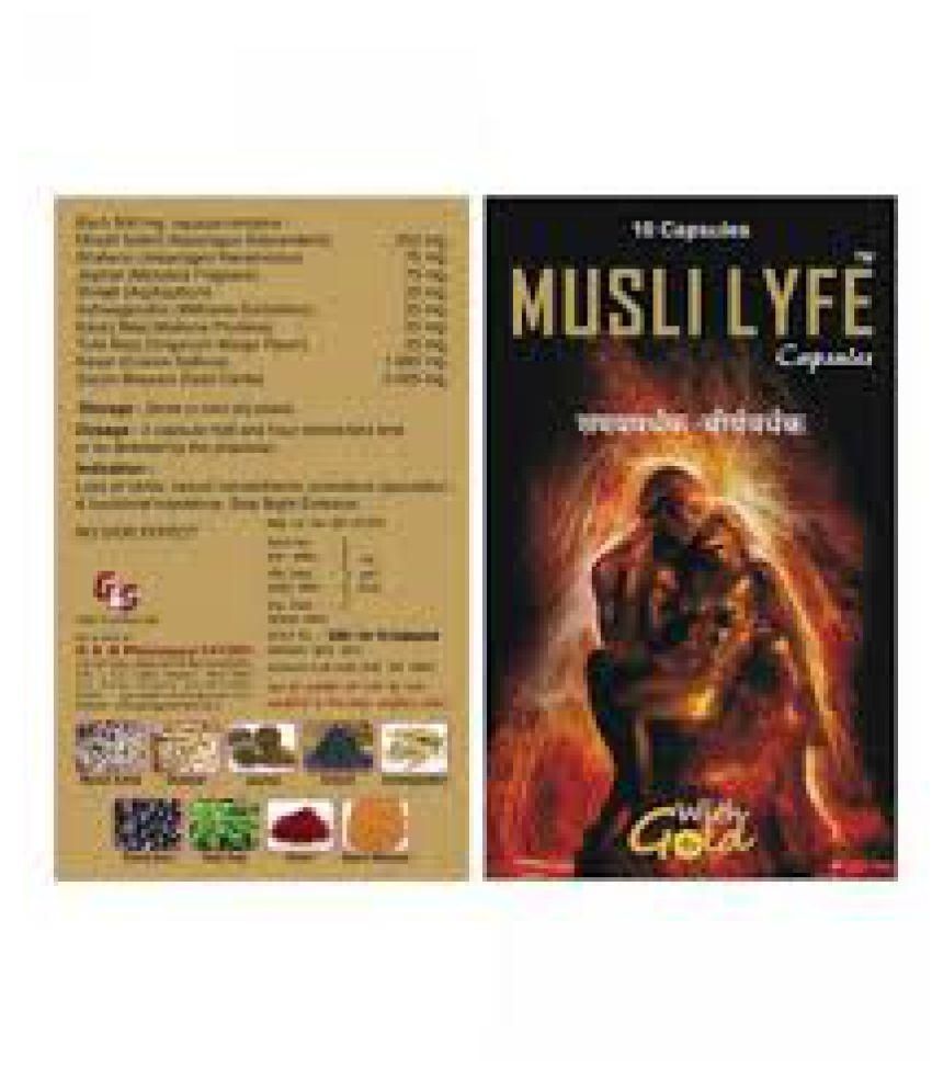     			Ayurveda Cure Musli  Lyfe Capsules( 10x10=100 Caps) Capsule 10 no.s Pack of 10