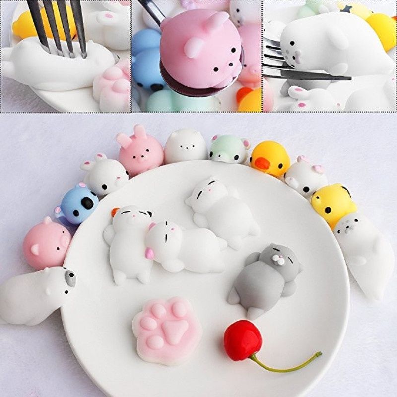 1Pcs/6Pcs/16Pcs Mochi Animals Stress Toys, Outee Mochi Squishy Toy Soft ...