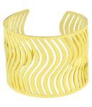 Waves Cuff Party Statement Mesh Imported 18K Gold Free Size Cuff Kada Bangle Bracelet Girls Women