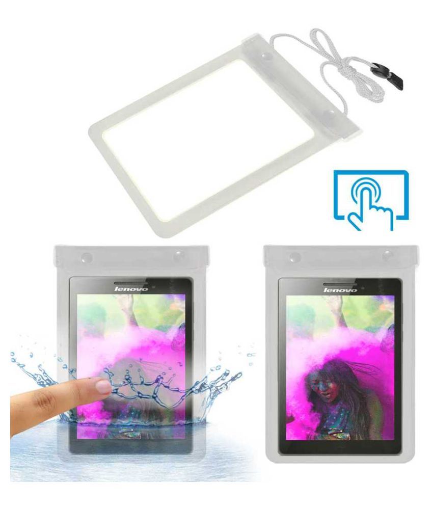 Lenovo Tab 3 A710f Pouch By Acm White Cases Covers Online At Low Prices Snapdeal India