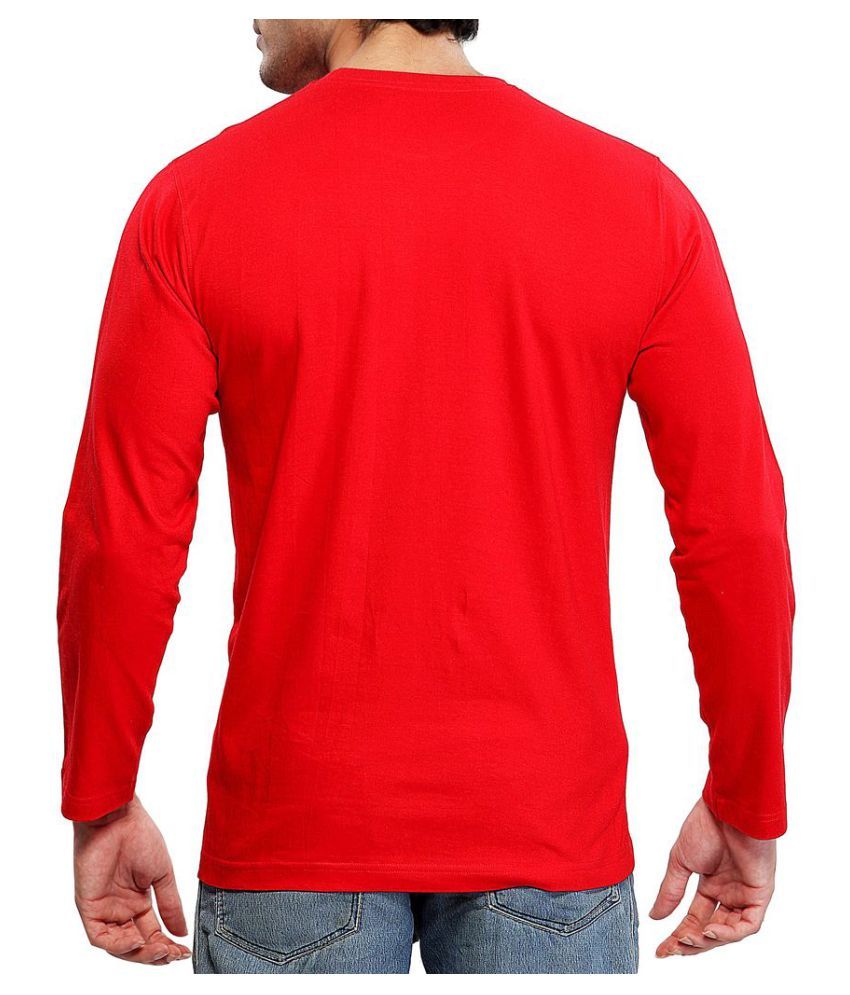 clifton Red V-Neck T-Shirt - Buy clifton Red V-Neck T-Shirt Online at ...