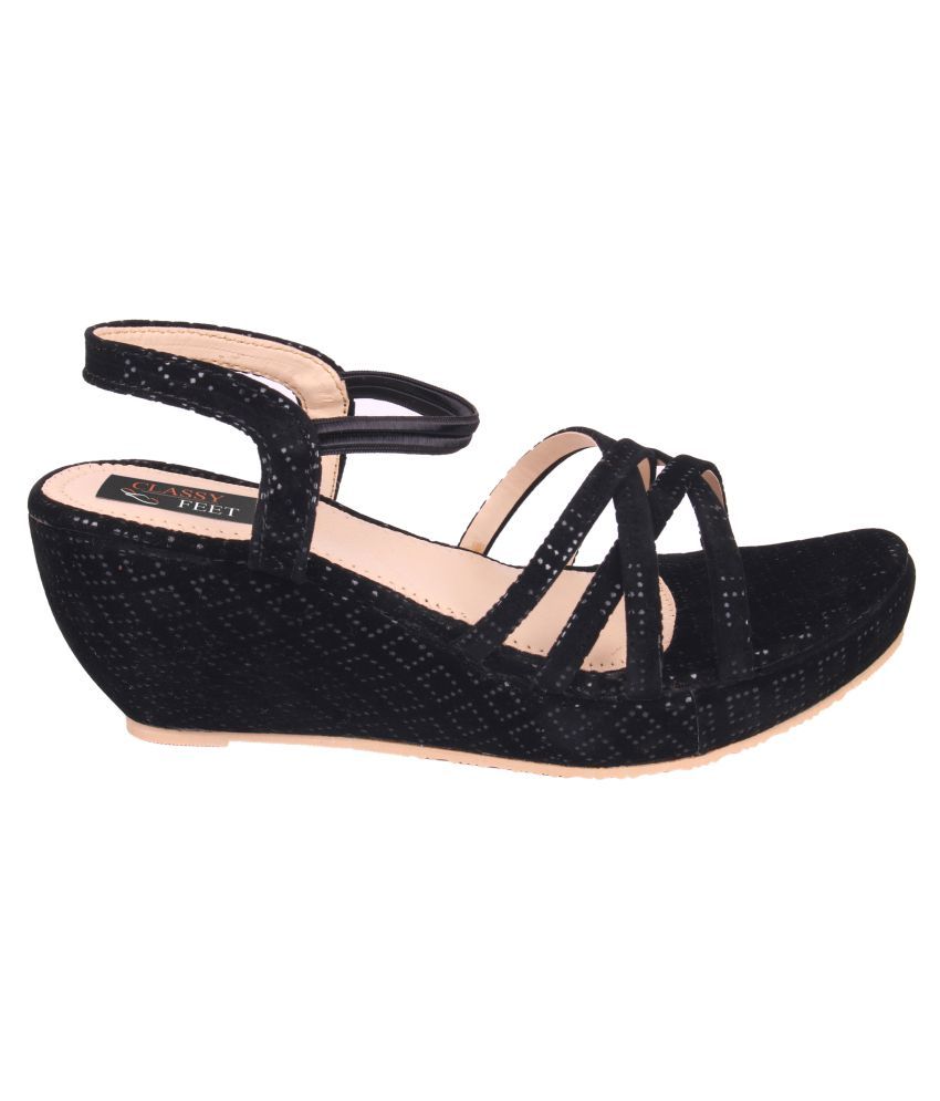 skechers black platform