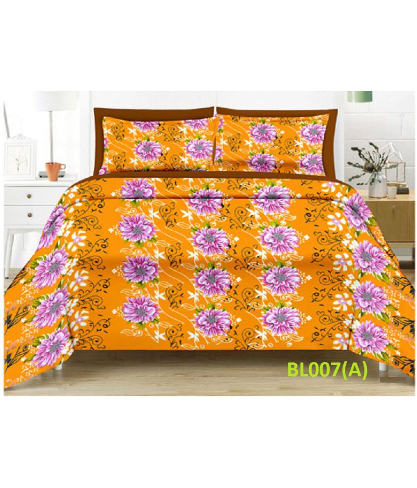 MINU Bedsheets Cotton Double Bedsheet with 2 Pillow Covers Buy MINU