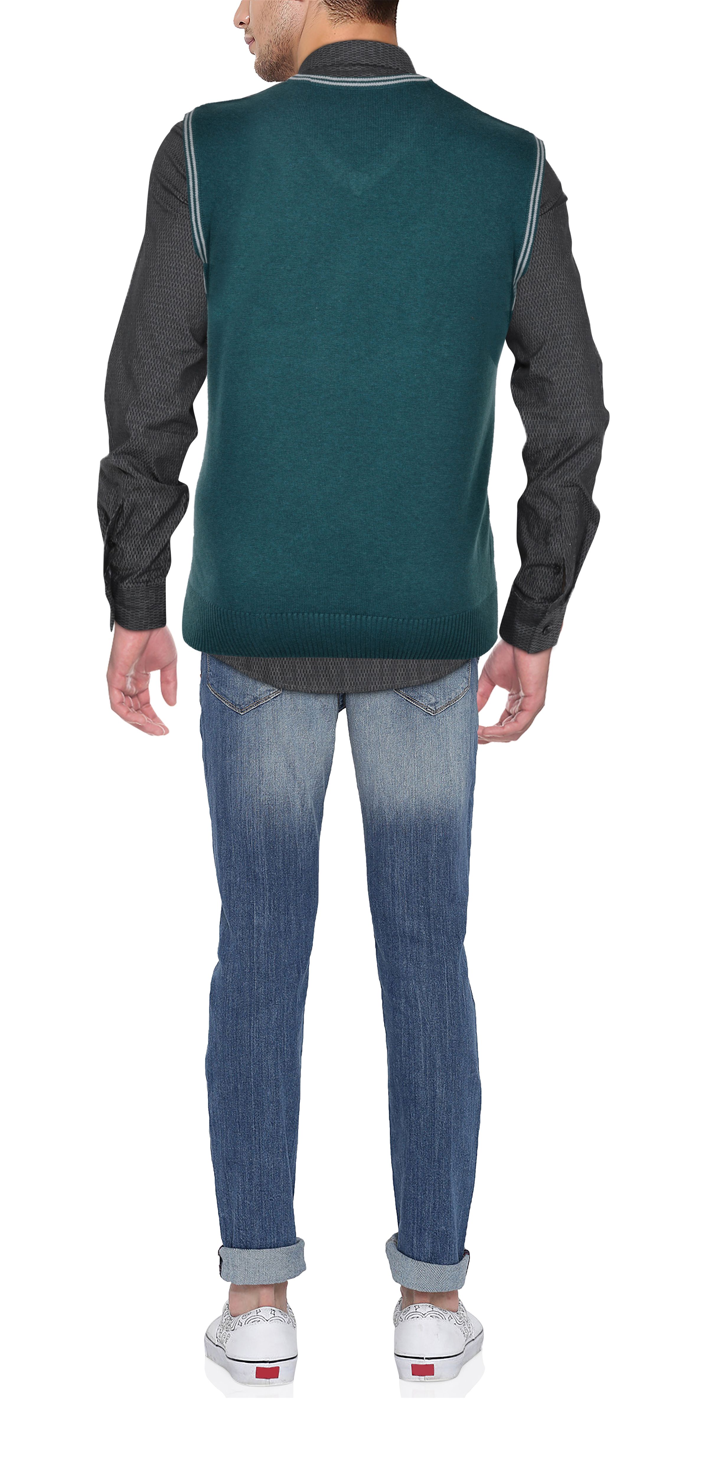 gold v neck sweater