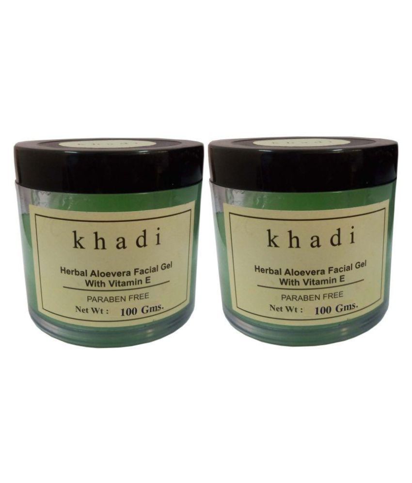    			Khadi Herbal Aloevera Facial Gel Lotion 200 gm Pack of 2