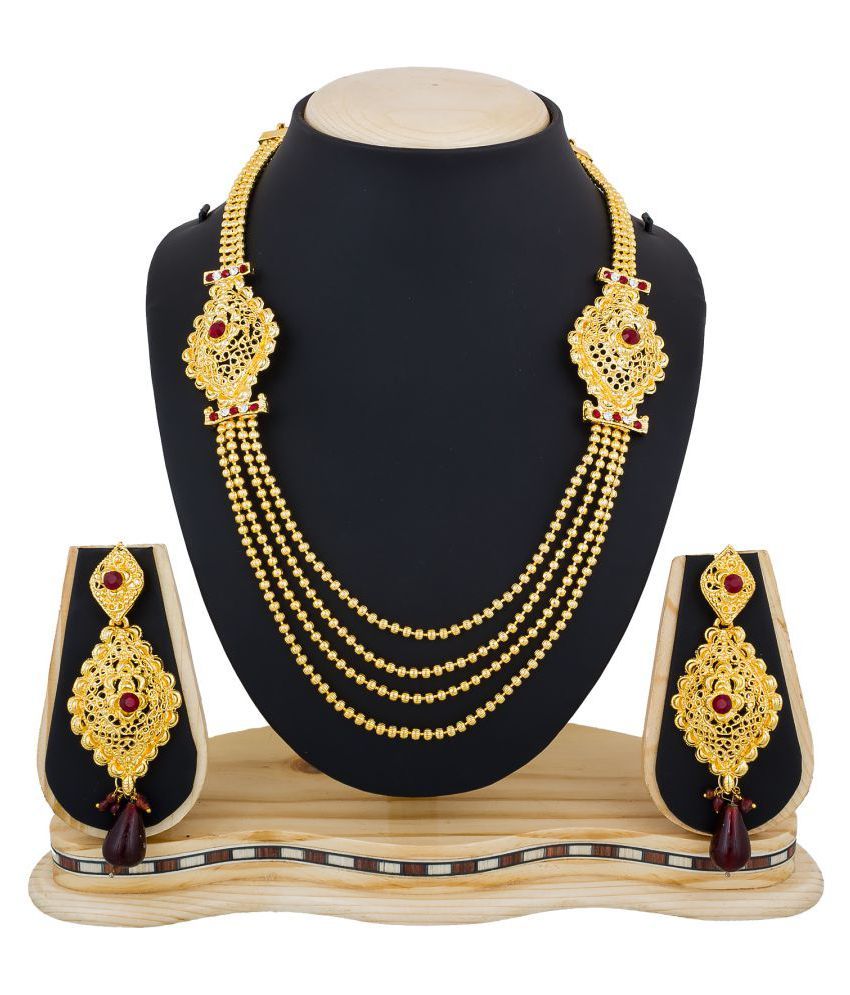 Aadita Fashion Jewellery Attractive Australian Diamond & Pearl Studded