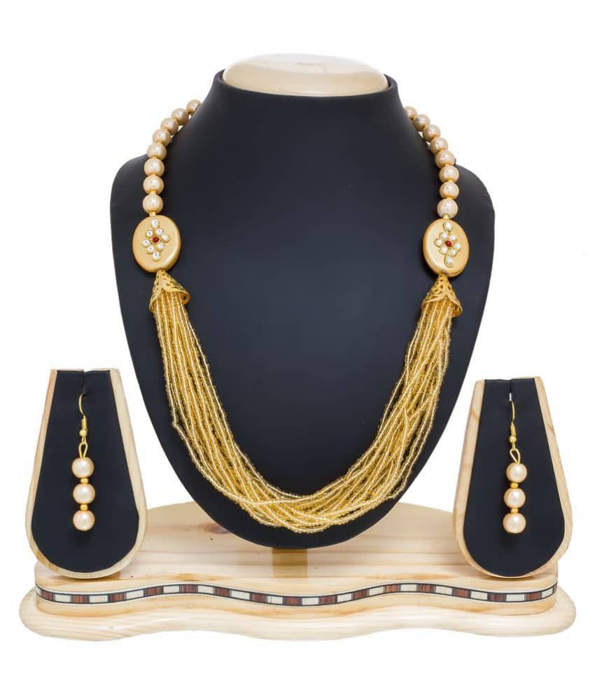 Aadita Fashion Jewellery Floral Design Two Tones Designer ...